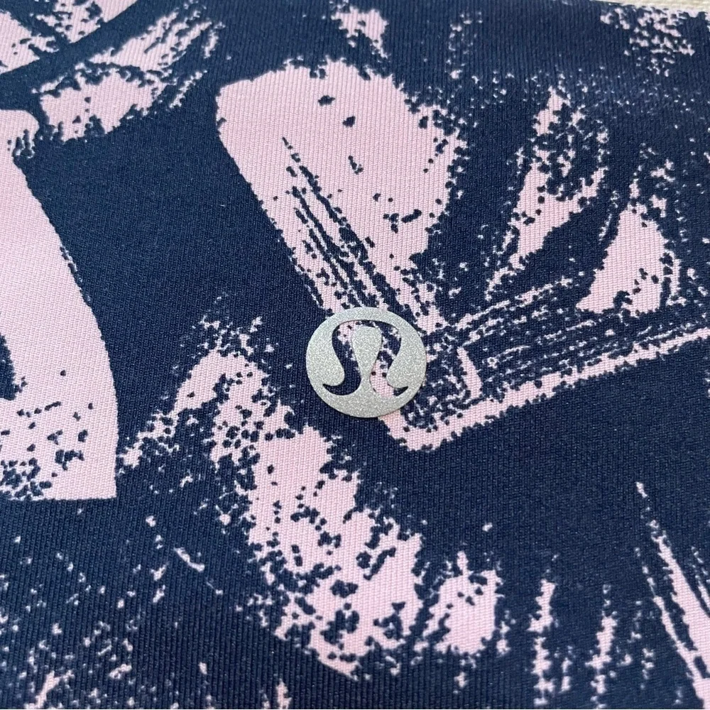 Lululemon Wunder Under Crop Leggings Graffiti Pop Antoinette True Navy 6 W6AW3S